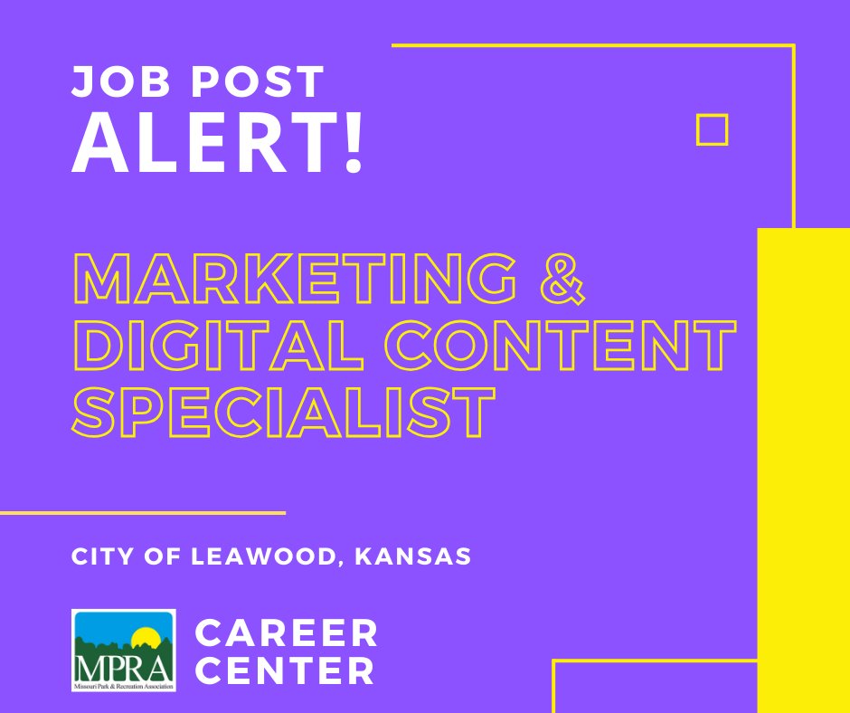 The City of Leawood, KS Parks &amp; Recreation Department is a seeking a dynamic, collaborative, and innovative individual committed to forward thinking and is passionate about developing an even stronger community. 

members.mopark.org/jobs/Details/m…