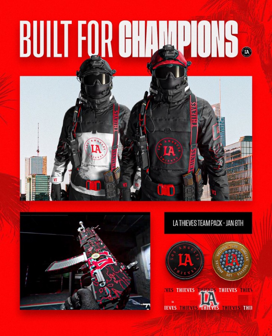 GIVEAWAYYY 🚨

In honor of the LAT bundle coming out today, we're going to be giving away some codes courtesy of <a href="/LAThieves/">LA Thieves</a>! 

To Enter:
- Like and Retweet
- Follow <a href="/intelLAThieves/">LAT Intel</a> &amp; <a href="/LAThieves/">LA Thieves</a> 
- Reply with your platform

#MWIII #LAThieves