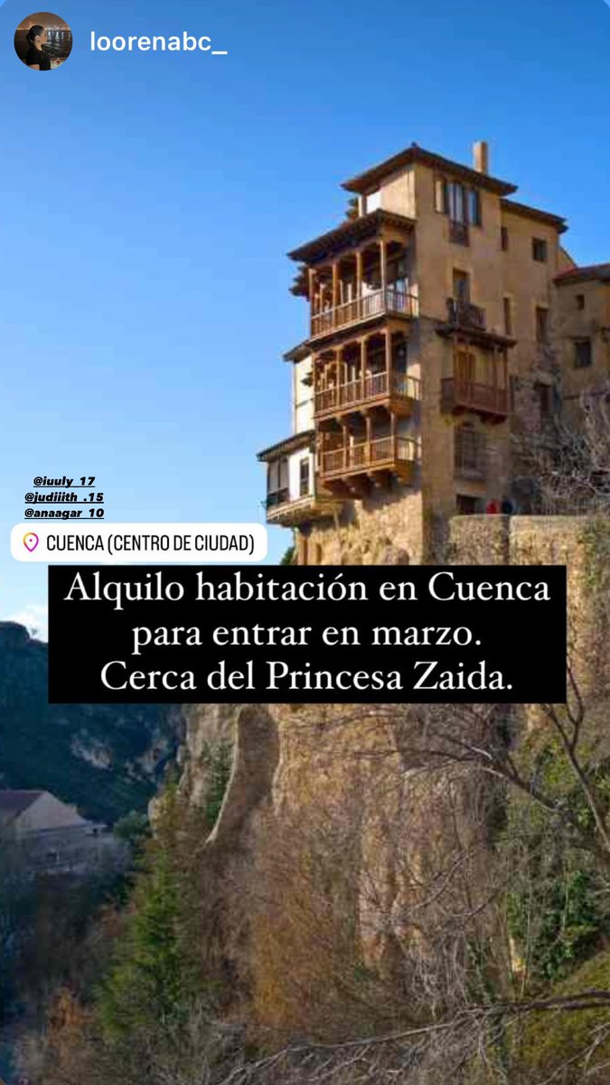 ⚠️Se busca compañer@ de piso en Cuenca, para entrar a partir de Marzo.⚠️
El piso está recién reformado y céntrico 

Más información dm!!!!!
#PisoCuenca #queydondestudiar #estudiantesCuenca  #Piso2024  #cuenca #alquilerescuenca