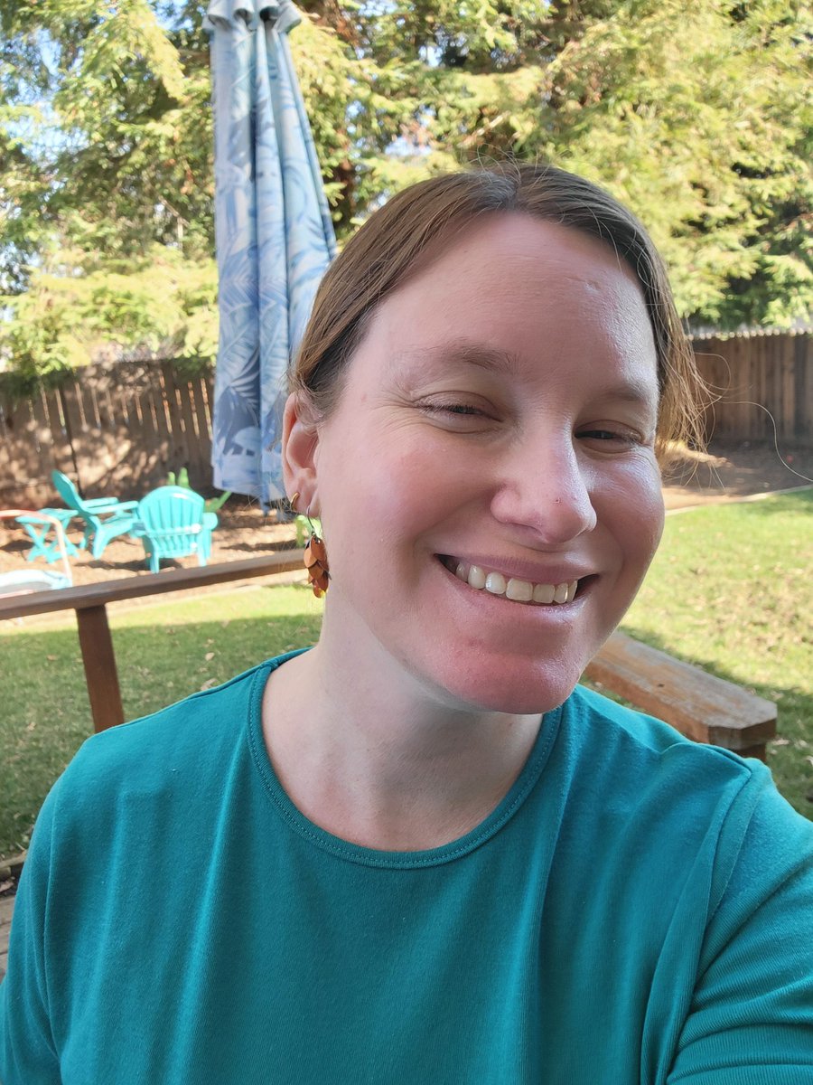 Orange chain mail earrings Bob bought at the NorCal Renaissance Faire in October 2023 #earringsof2024