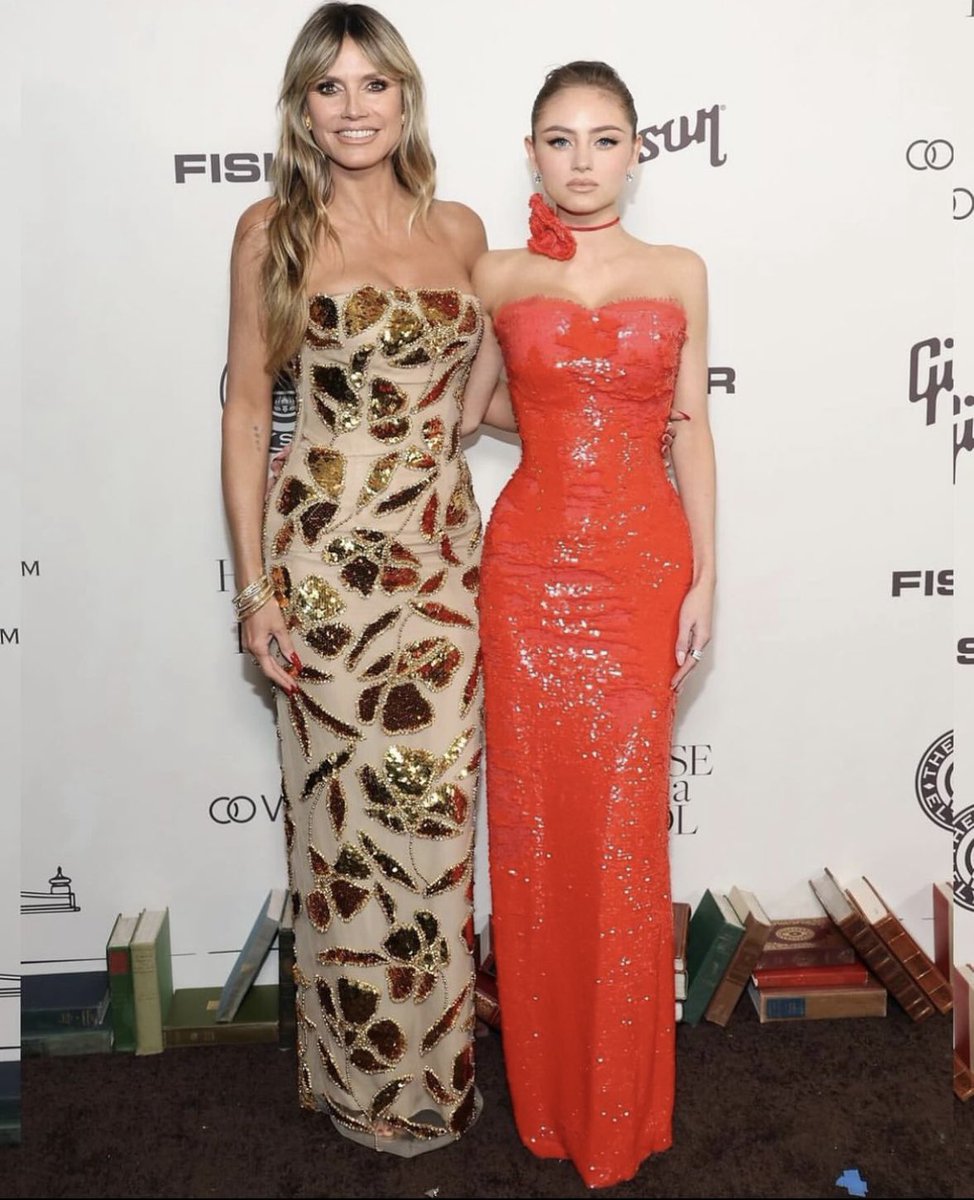 M_Lhuillier's tweet photo. Iconic @heidiklum attends the 25th Annual Art of Elysium Gala in #MLFall24! Best Mother Daughter Duo ππ #moniquelhuillier https://t.co/ALIQTl9E8c