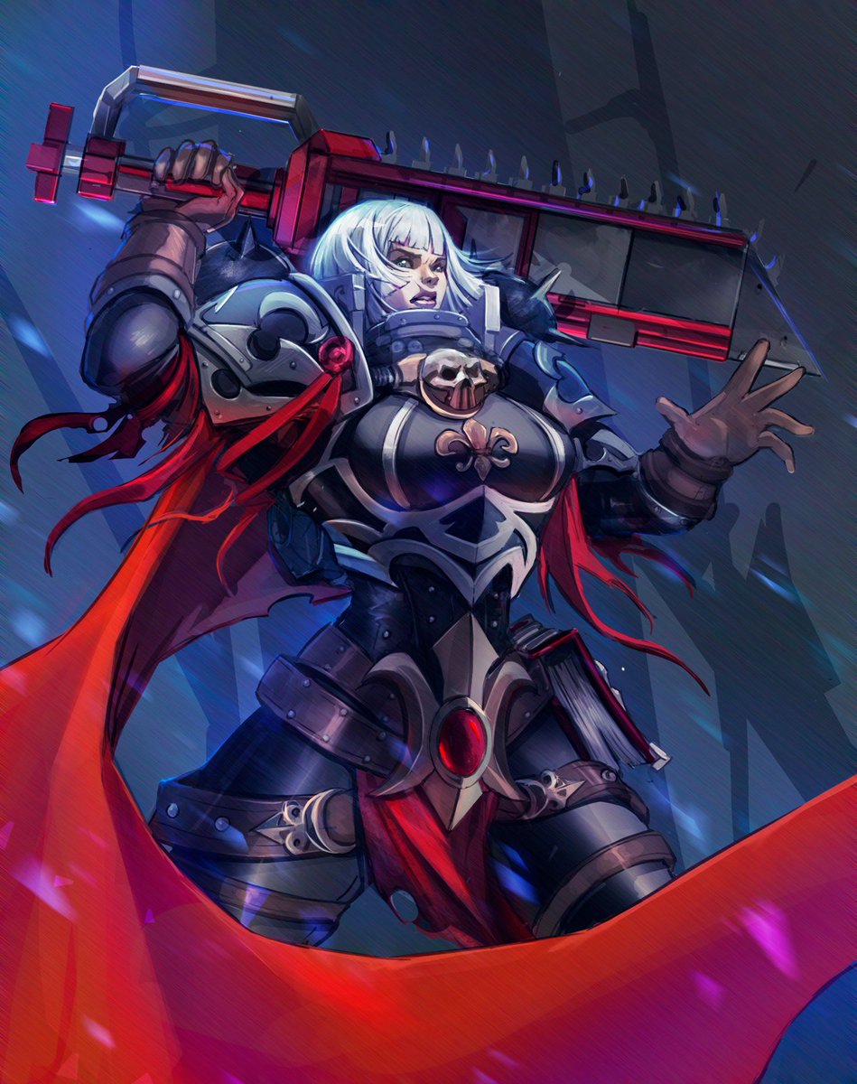 emirh92's tweet photo. Adepta sororitas by me I hope you like her #warhammer40k #adeptasororitas #illustration #characterdesign https://t.co/035YTW2loa