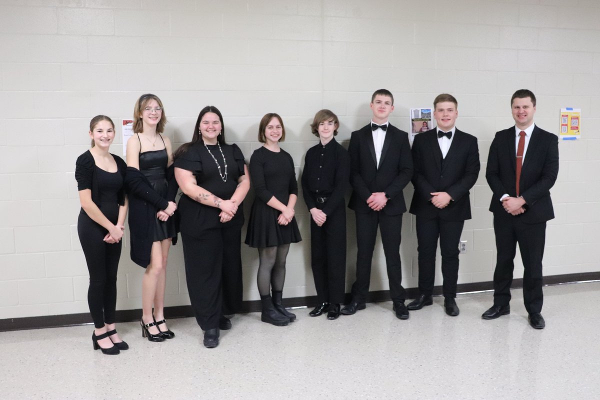 WintersetBands's tweet photo. Congratulations to these students on a great performance at SCIBA HS Honor Band on Saturday!   (not pictured: Ashley Alford) These students were selected for this band out of over 500 students that auditioned!  #wintersethuskypride https://t.co/Nmn50hnBgK