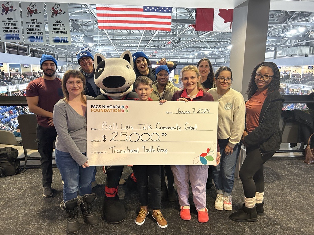 Niagara Foundation for Family & Children's Service (@facsniagarafdn) on Twitter photo Thank you <a href="/Bell_LetsTalk/">Bell Let's Talk</a> for donating a $25,000 Community Fund Grant to empower youth to acquire the skills they need to live independently. Our youth also enjoyed a great Niagara IceDogs game yesterday, thanks to Bell Let's Talk.💙 Thank you <a href="/Bell_LetsTalk/">Bell Let's Talk</a> for donating a $25,000 Community Fund Grant to empower youth to acquire the skills they need to live independently. Our youth also enjoyed a great Niagara IceDogs game yesterday, thanks to Bell Let's Talk.💙