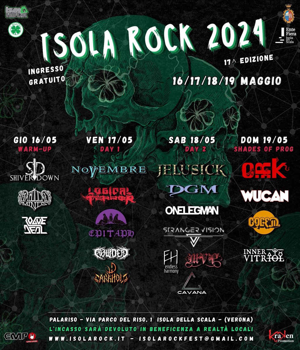 Siamo lieti di annunciarvi la nostra partecipazione a Isola Rock il 18/5!
Save the date🔥