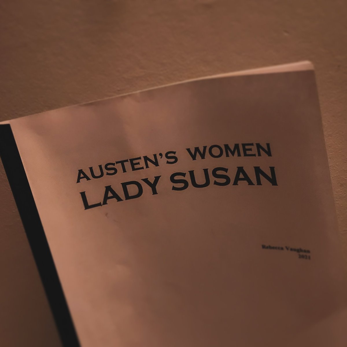 Today was the first day of rehearsals for our new show, Austen’s Women: LADY SUSAN! It's already been hugely exciting and fulfilling, working again with our great partners, @TheOldTownHall Tickets already on sale for the tour! #austen #ladysusan #literature #femalewriters