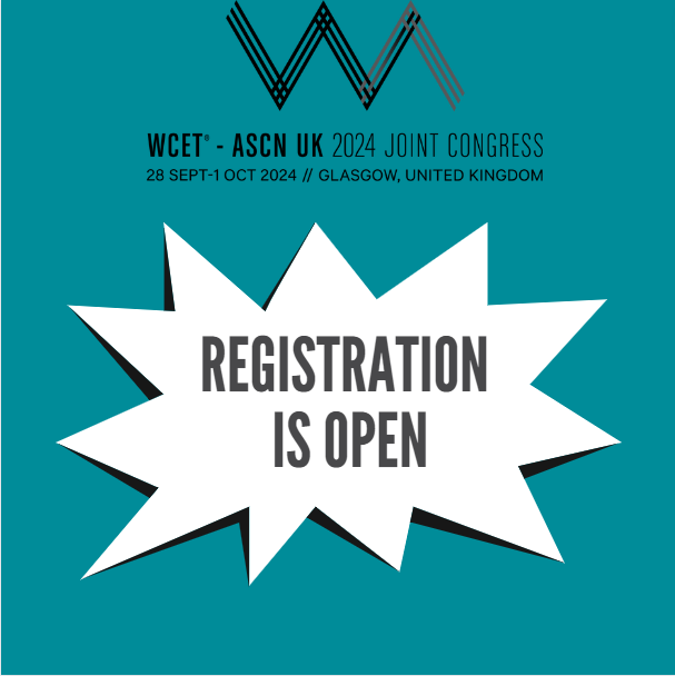 📢 Attention, everyone! 📢
🌟 Registration is officially OPEN for our the WCET® - ASCN UK Joint Congress! 🌟
🔥 Secure your spot now and take advantage of our SUPER EARLY BIRD rate! 🔥
 Register today to reserve your seat and save big! 🎉 wcet-ascnuk2024.com/registration-i…