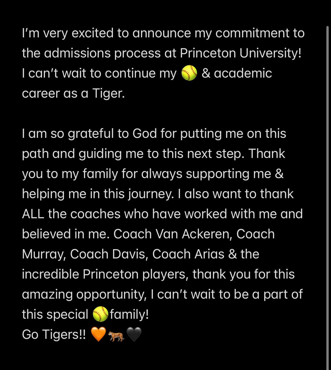 Maddie Ratcheson 2025 (@maddieratcheson) on Twitter photo So grateful for this amazing opportunity!!!
Go Tigers 🧡🐅🖤
<a href="/PUSoftball/">Princeton Softball</a> <a href="/CoachSween/">Lisa Van Ackeren</a> @CoachMurrr <a href="/CoachDavis1321/">Alyssa Davis</a>
<a href="/fury_07/">Fury Premier 18U Moyer/Perry</a> <a href="/CoachMoyer/">Patrick Moyer</a> <a href="/CoachPerry2025/">Keith Perry</a> <a href="/LassiterFastpi1/">Lassiter Fastpitch</a> So grateful for this amazing opportunity!!!
Go Tigers 🧡🐅🖤
<a href="/PUSoftball/">Princeton Softball</a> <a href="/CoachSween/">Lisa Van Ackeren</a> @CoachMurrr <a href="/CoachDavis1321/">Alyssa Davis</a>
<a href="/fury_07/">Fury Premier 18U Moyer/Perry</a> <a href="/CoachMoyer/">Patrick Moyer</a> <a href="/CoachPerry2025/">Keith Perry</a> <a href="/LassiterFastpi1/">Lassiter Fastpitch</a>