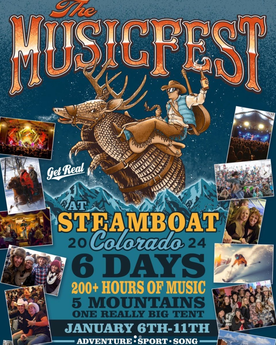 We're having a great time at @the_musicfest and we can't wait to see y'all out here! We have shows all week long so make sure you catch a few and stay warm 🔥