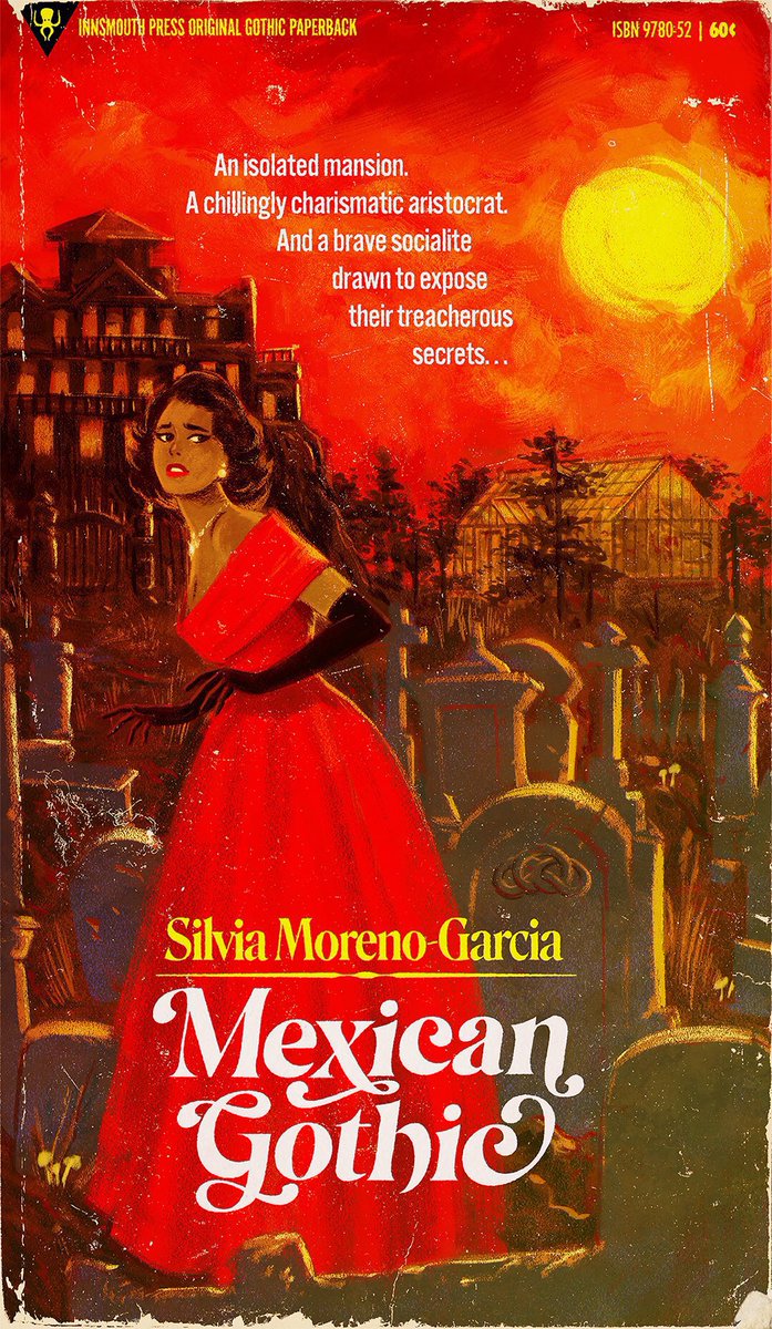 Silvia Moreno Garcia’s ‘Mexican Gothic’ Pulp Paperback Cover #HorrorArt #silviamorenogarcia #pulp