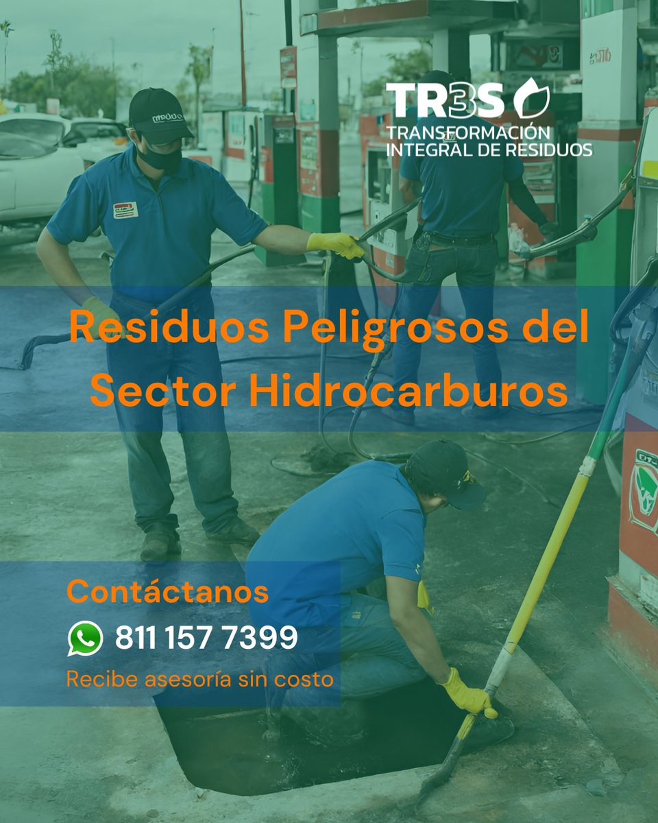 Gestionamos los #ResiduosPeligrosos del sector hidrocarburos de manera eficiente.
Desde la extracción de lodos contaminados hasta la recolección botes vacíos de aceites o aditivos. 
¡Contáctanos! ☎️ 811 157 7399 🌐por llamada o WhatsApp.
#Tr3sResiduos 🌍 #RP #TR3S