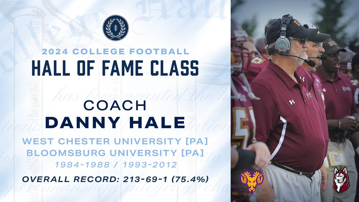 2024 College Football Hall of Fame Class 🤝 Danny Hale @WCUGoldenRamsFB | @BloomUFootball