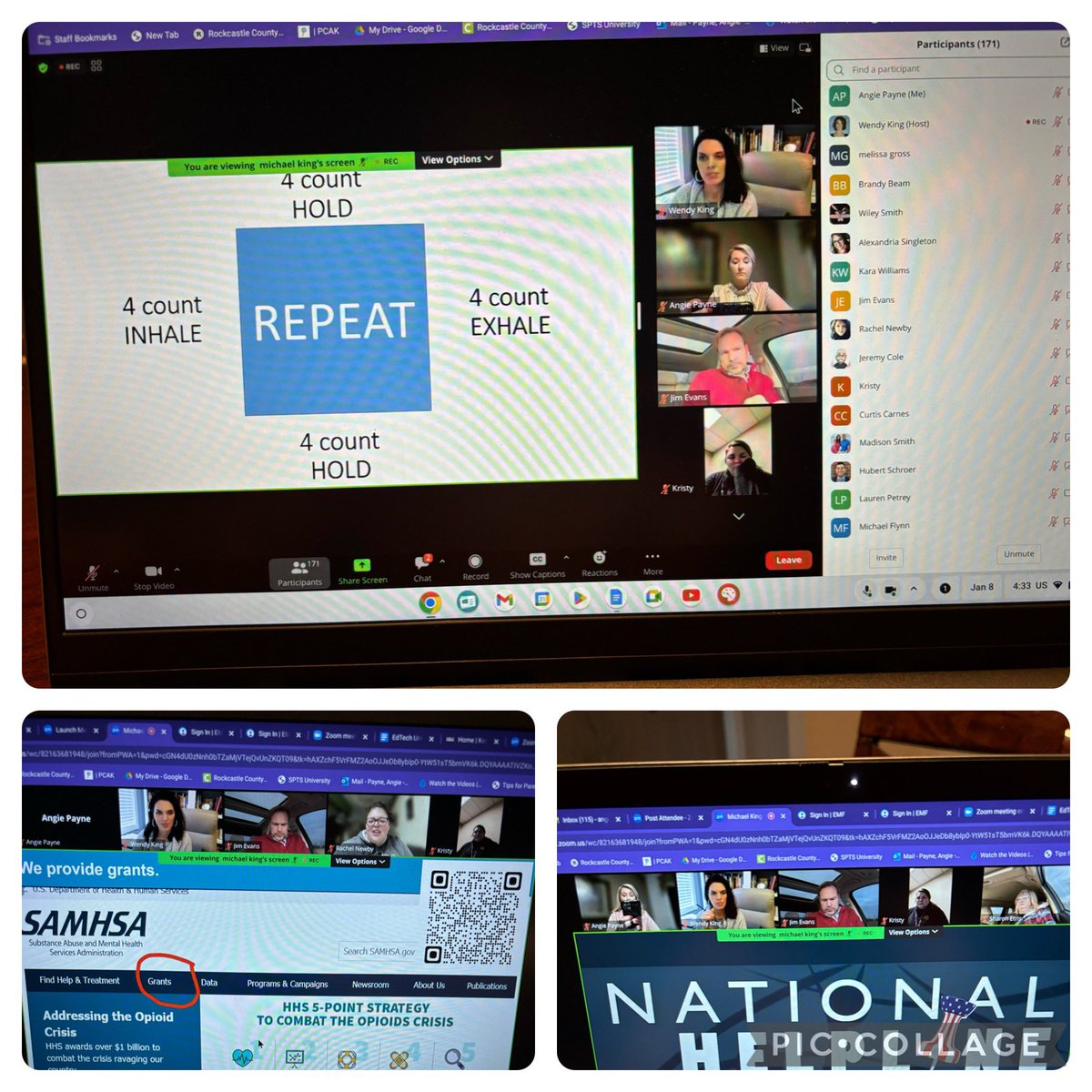AngelaP5350's tweet photo. Thank you Michael King (SAMHSA) for teaching Personal Resiliency Training and Resources. Amazing resources for my staff and students! @KEDCGrants @KedcARTS https://t.co/D2cbjAiAAI