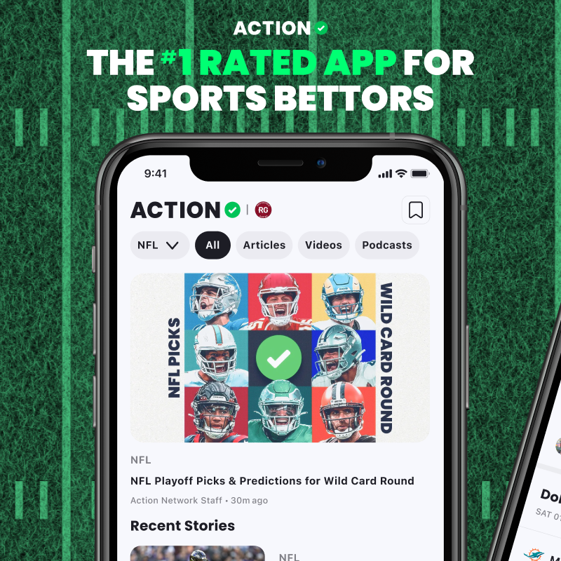 ActionNetworkHQ's tweet photo. Make smarter bets with the award-winning Action Network app ✅