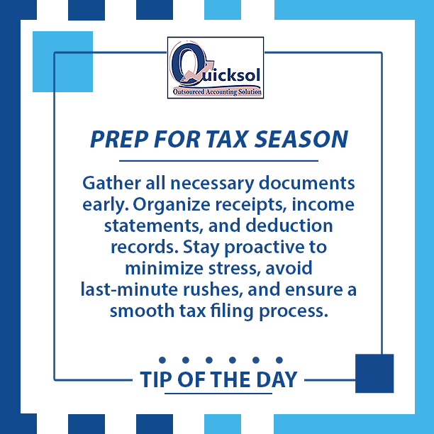 Get ahead for tax season! 📑 Organize your receipts, income statements, and deductions early for a stress-free filing process. Stay proactive and make this tax season a breeze.

#TaxPrepMadeEasy #OrganizeForSuccess #StressFreeFiling #TaxSeasonReady #OrganizedFinances #SmoothFile