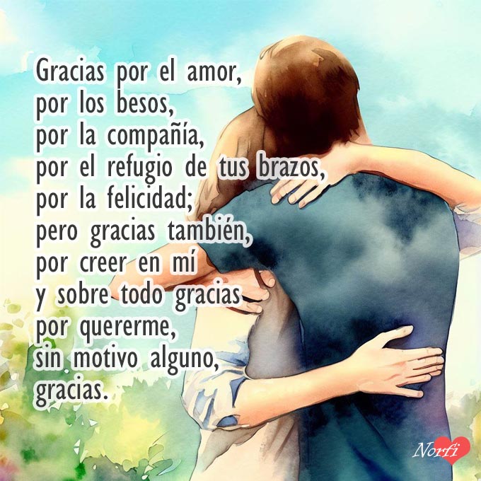 Hoy quiero darte las gracias amor, no solo por hacerme feliz, sino por hacer que sea imposible ser infeliz a tu lado. 
Gracias por el tesoro de tu compañía, gracias.
norfipc.com/amor/mensajes-…
#mensajesdeamor