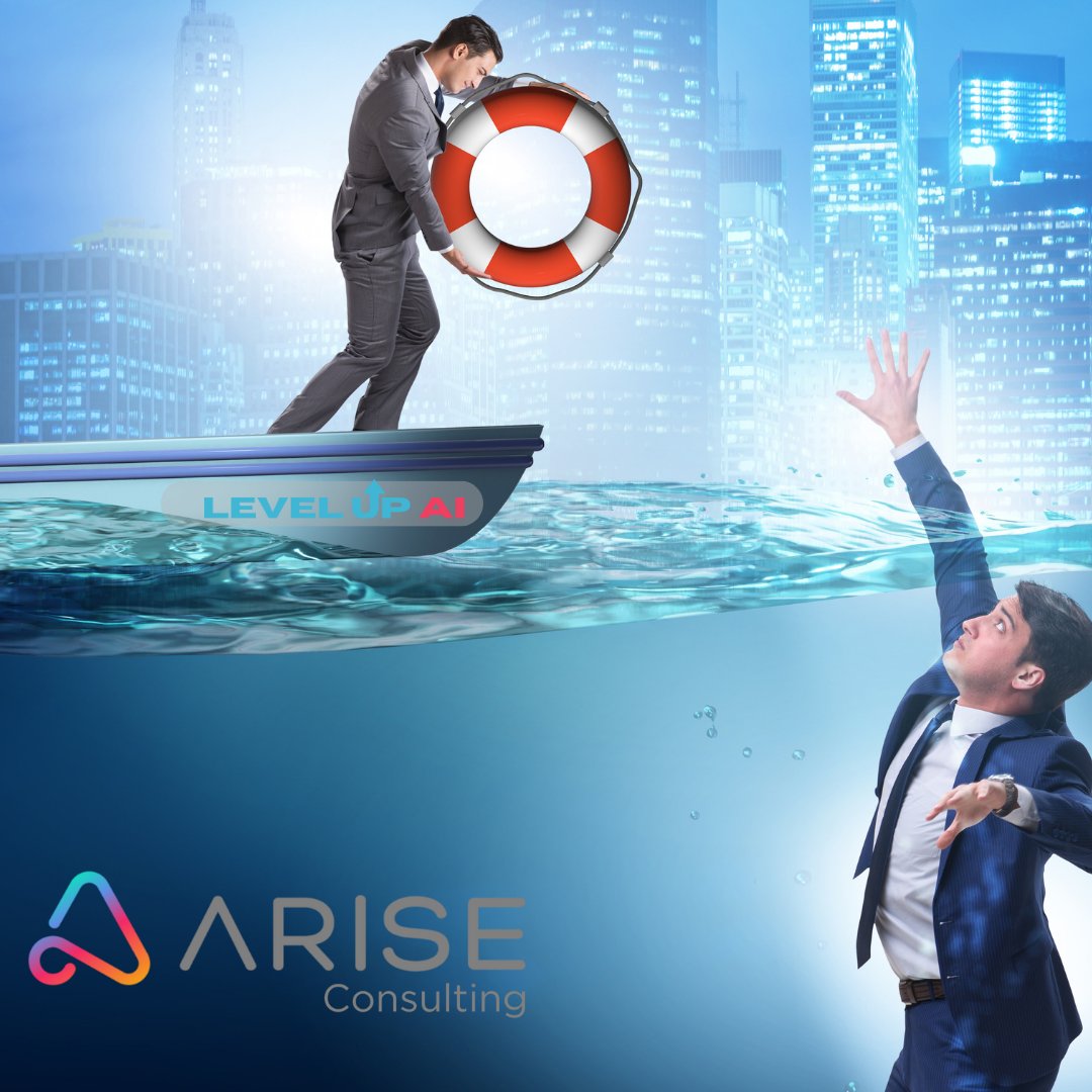 Drowning in the sea of competition? 🌊 Level Up AI is your lifeboat to more clients! #LeadGenerationRevolution #AIEdge'