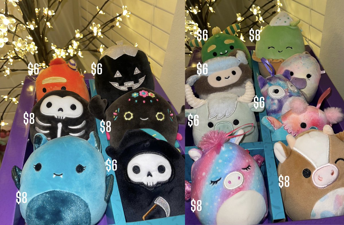 OhCillaGames's tweet photo. ALL FOR SALE 

All for sale! 
Willing to bundle for discount. Can meet later today
All smoke free display only.
Ship not included in price 

#squishmallowforsale 
#squishmallow #forsale https://t.co/B9HXSeIevh