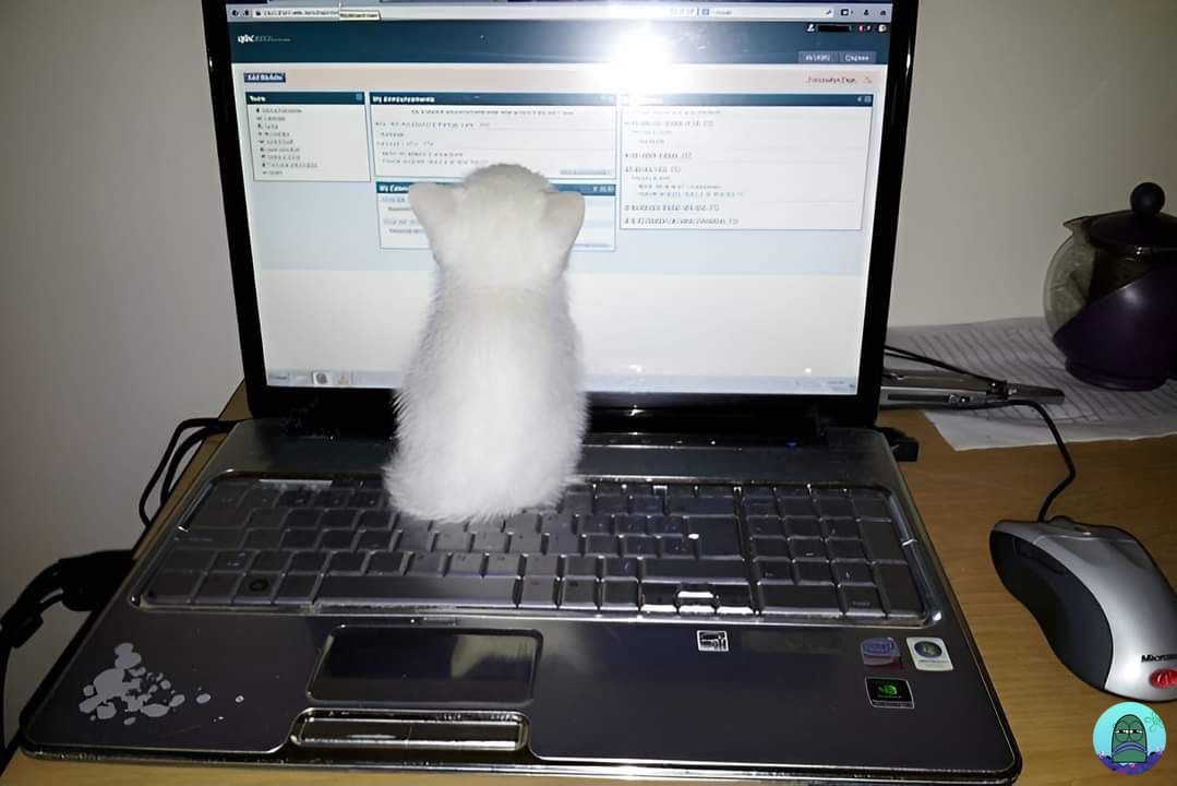 💚 napa ya kucing suka banget duduk di laptop