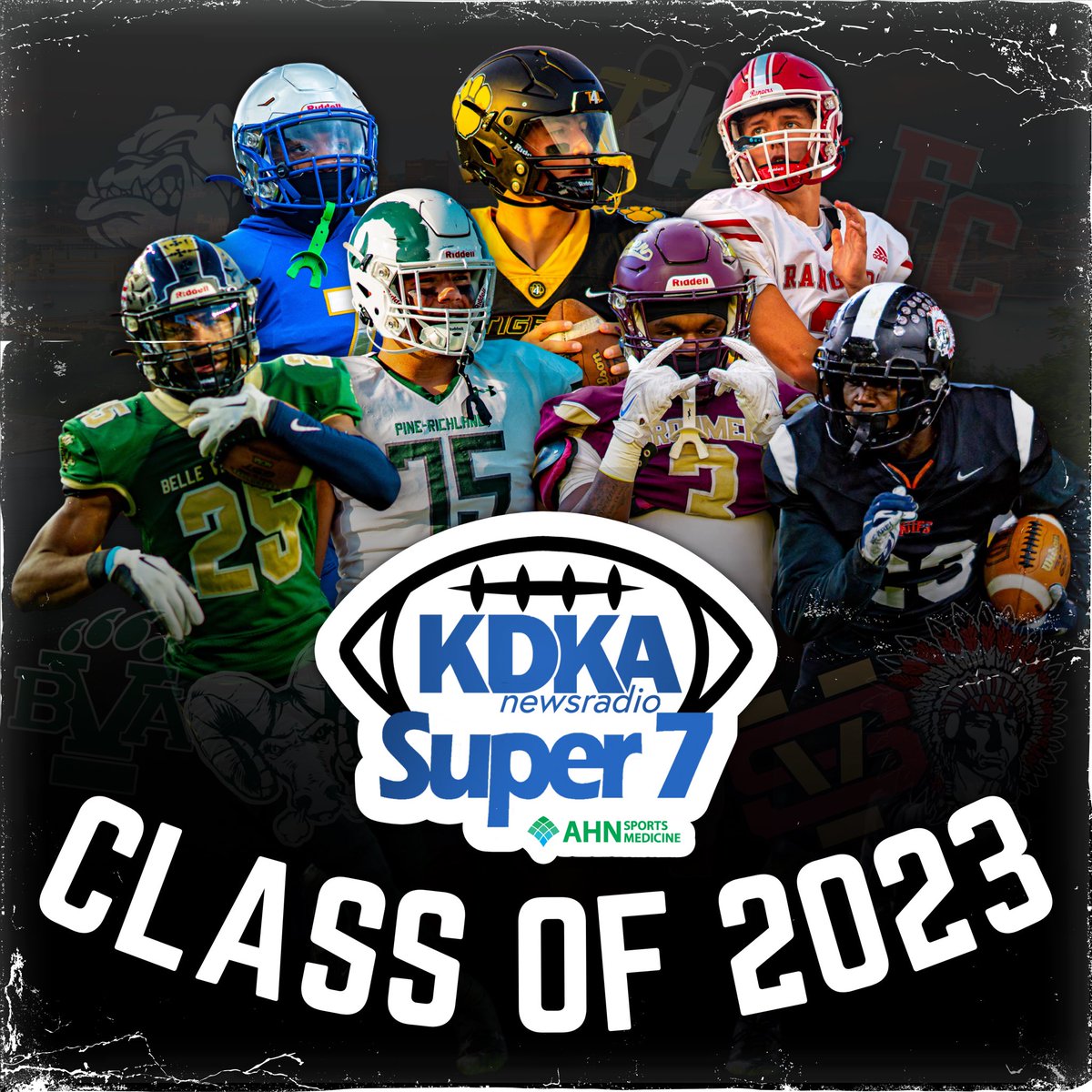 Introducing the #KDKASuper7 Class of 2023‼️🏆 North Allegheny @LoganKushner1 Pine-Richland @RyanCory15 Aliquippa @Tiqwaihayes Belle Vernon @Quintonanthony_ Steel Valley @valleyboidon3 Fort Cherry @matt_sieg Westinghouse @oneal_taymir #KDKAFridayNightLights #GoNextLevel #WPIAL