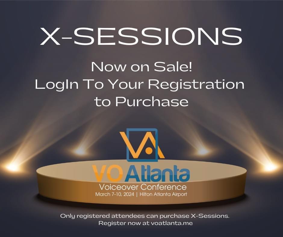 I’m excited to be returning as host of  <a href="/VOATLANTA/">VO ATLANTA</a> I hope to see you there. X-Session registrations are now open. Come join us! March 7th - 10th at the Hilton Atlanta Airport. VOAtlanta.me 
#VOAtlanta #VOATL #Voiceover #VO