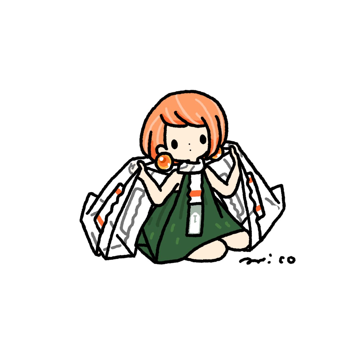 「Rice ball #おむすびの日 」|paricoのイラスト
