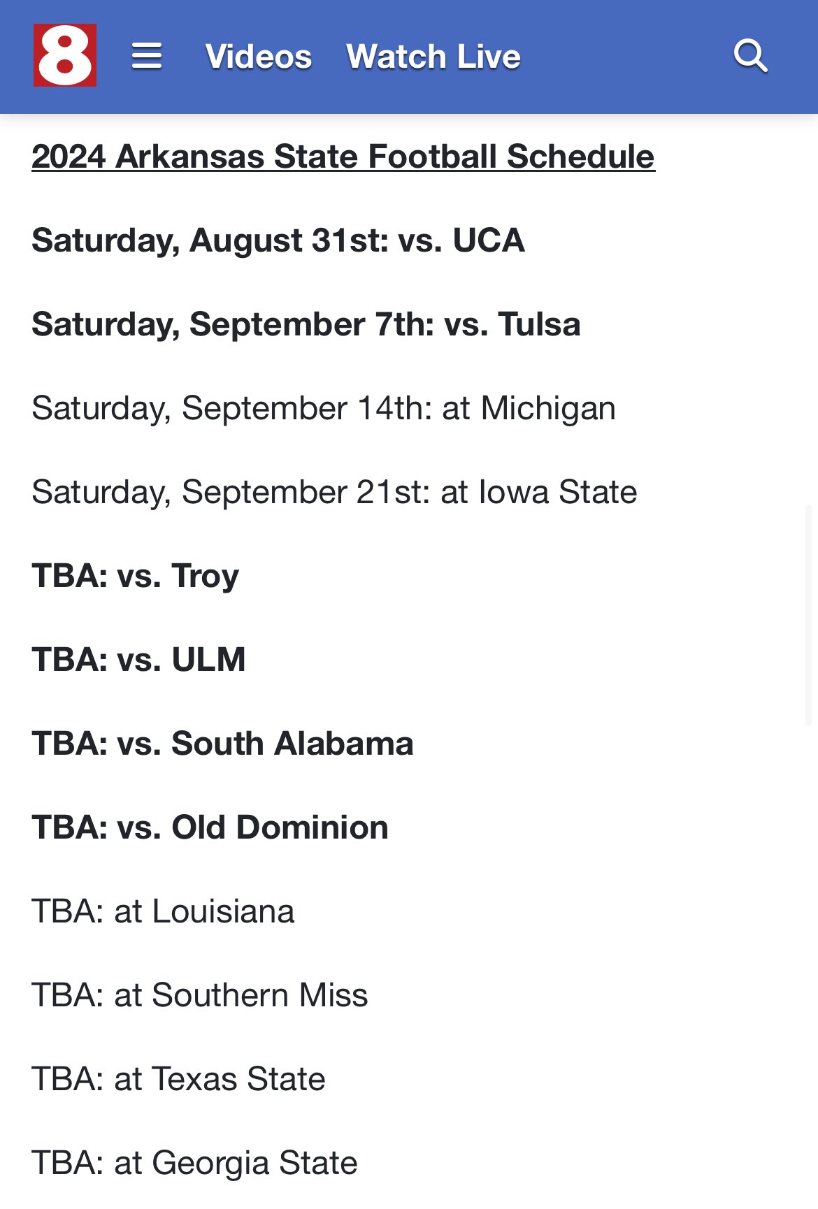 Uca Football Schedule 2024 Dates Calli Coretta