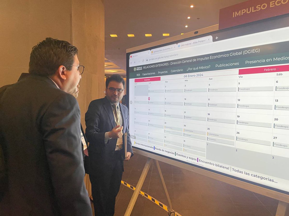 Rodrigomoralesc's tweet photo. En la #REC2024 presentamos la nueva página web de #ImpulsoGlobal ; un repositorio de insumos de promoción comercial y atracción de inversiones que busca facilitar las labores económica que realizan día a día nuestras RME en el 🌎🇲🇽 https://t.co/U874dJndnS
