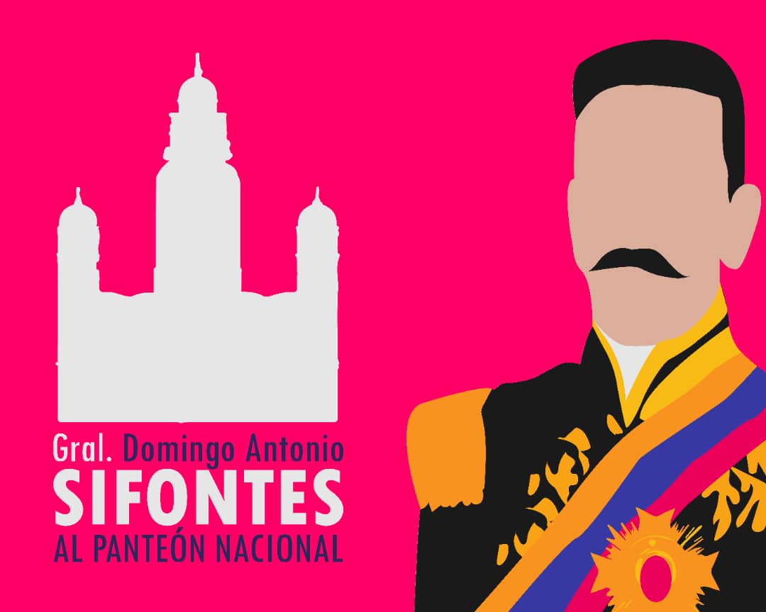 mippci_ven's tweet photo. #9Ene| 🇻🇪  ¡ETIQUETA DEL DÍA! ▶️ 

#SifontesLlegaAlPanteón

¡Gral. Domingo Antonio Sifontes junto al Libertador! https://t.co/efyHBDP1u7
