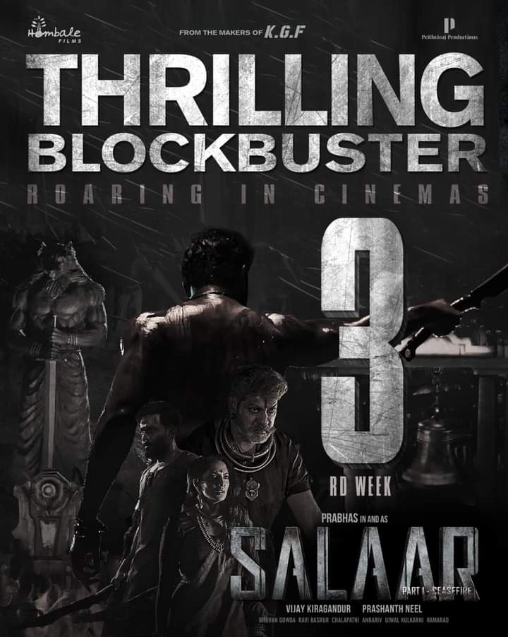 #SalaarCeaseFire  Running Successfully💥

#BlockbusterSalaar #RecordBreakingSalaar
#Salaar #Prabhas
