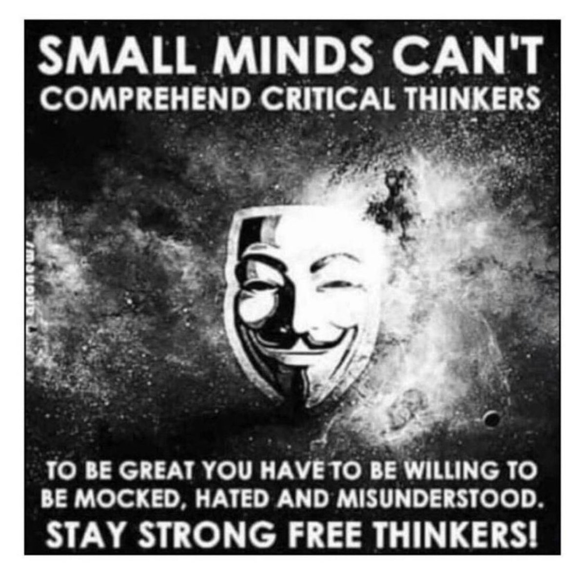 Keep going free thinkers never give up the fight 👊🏻