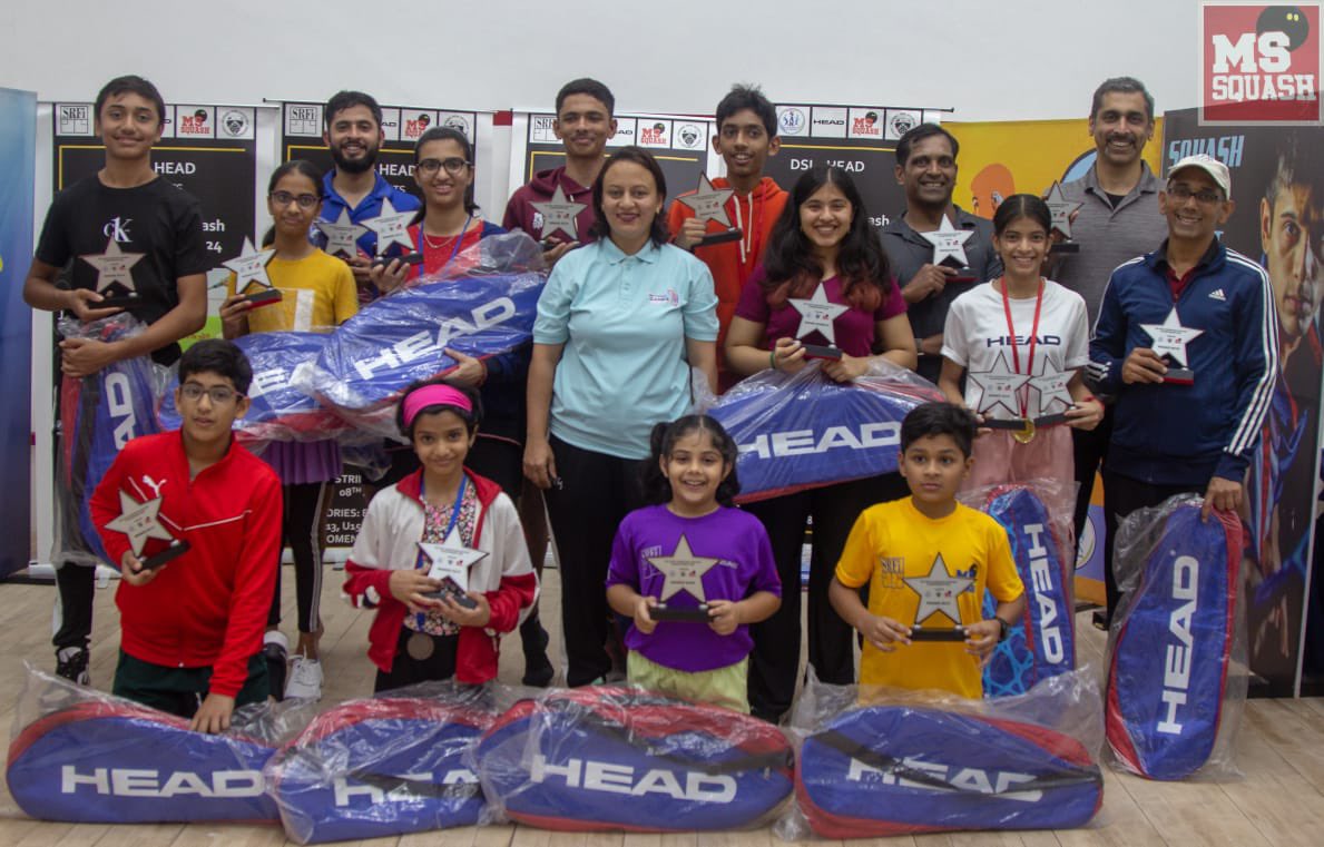 Congratulations to all the Winners of the DSI , Head Karnataka State Closed Championship, Bengaluru , 2024 . 🎊🥳🙌🏻👏🏻@Media_SAI @IndiaSports @indiasquash .#indiasquash #nextgensquash #squasholympics2028 .