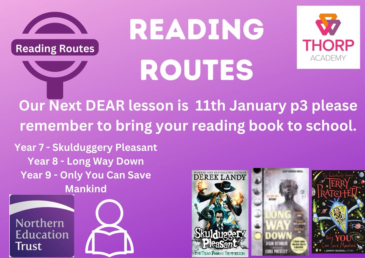 Our next Reading Routes lesson is on Thursday P3.
#Literacy #ReadingRoutes