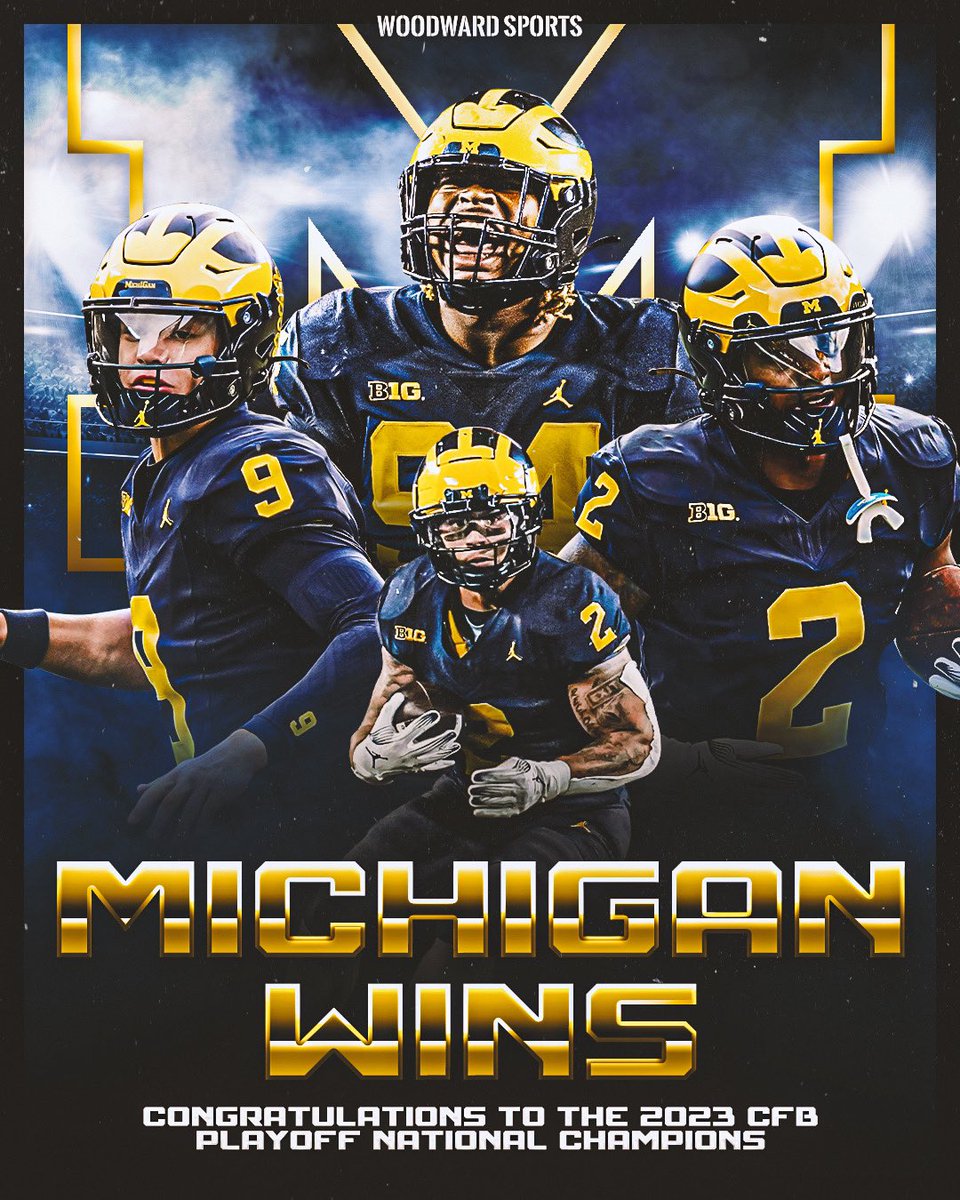 THE MICHIGAN WOLVERINES ARE YOUR NATIONAL CHAMPIONS 🏆

Michigan defeats Washington 34-13 to win their first National Championship since 1997 〽️