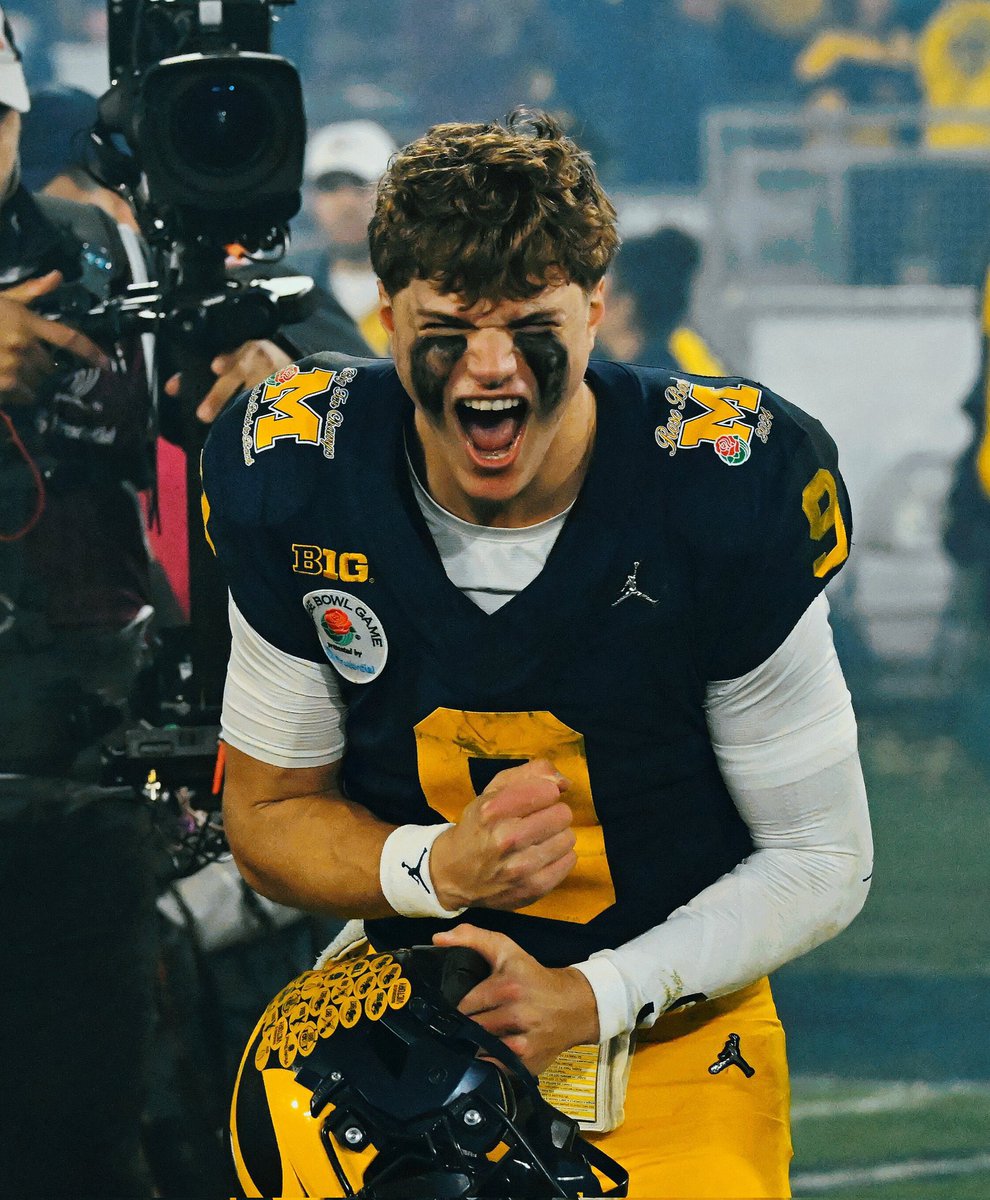JJ McCarthy:

〽️27-1 as a starter
〽️3-0 vs Ohio State
〽️3 Big Ten Titles
〽️3 trips to CFP
〽️National Champion