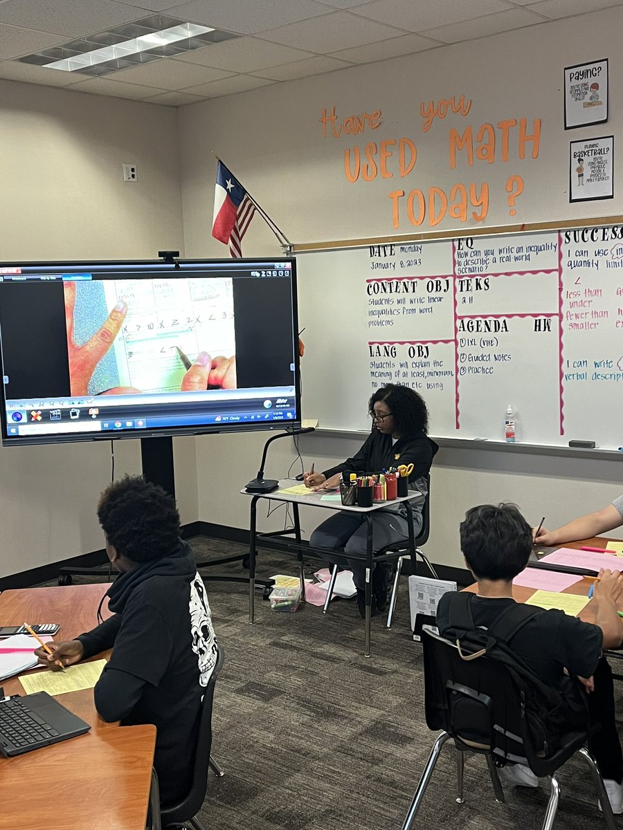MrJSmithTheAP's tweet photo. Such an incredible experience in @HNGCBears Algebra 1 classes today! Our teachers are intentional about providing students with rigorous tier 1 instruction. Shout-out to Mrs. Fernandez and Ms. Lu. @AliefISD @anthonymays5 #SuccessEngineers https://t.co/ARzOIwoadC
