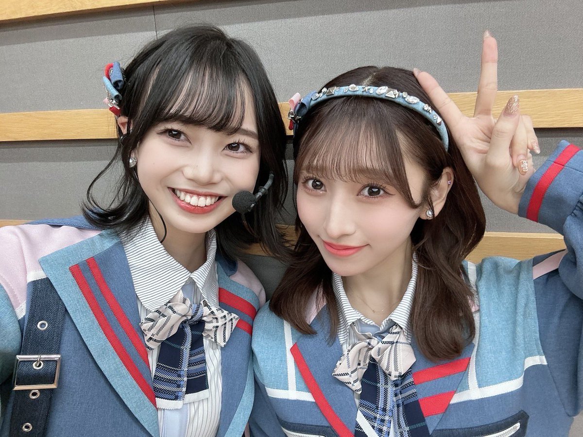 hktmomochihama's tweet photo. 1/9（火）の　#ももち浜ラジオ局 🍑は
#梁瀬鈴雅 ちゃん＆ #栗原紗英 ちゃんが出演😊

受験生応援企画や、お悩みクリーニングなどをお送りします🍑

今夜もぜひ #radiko リアタイでお聴きください📻

https://t.co/mPbB8CsN6j

#もも局
#HKT48
#RKBラジオ https://t.co/W5eAN6Efa2