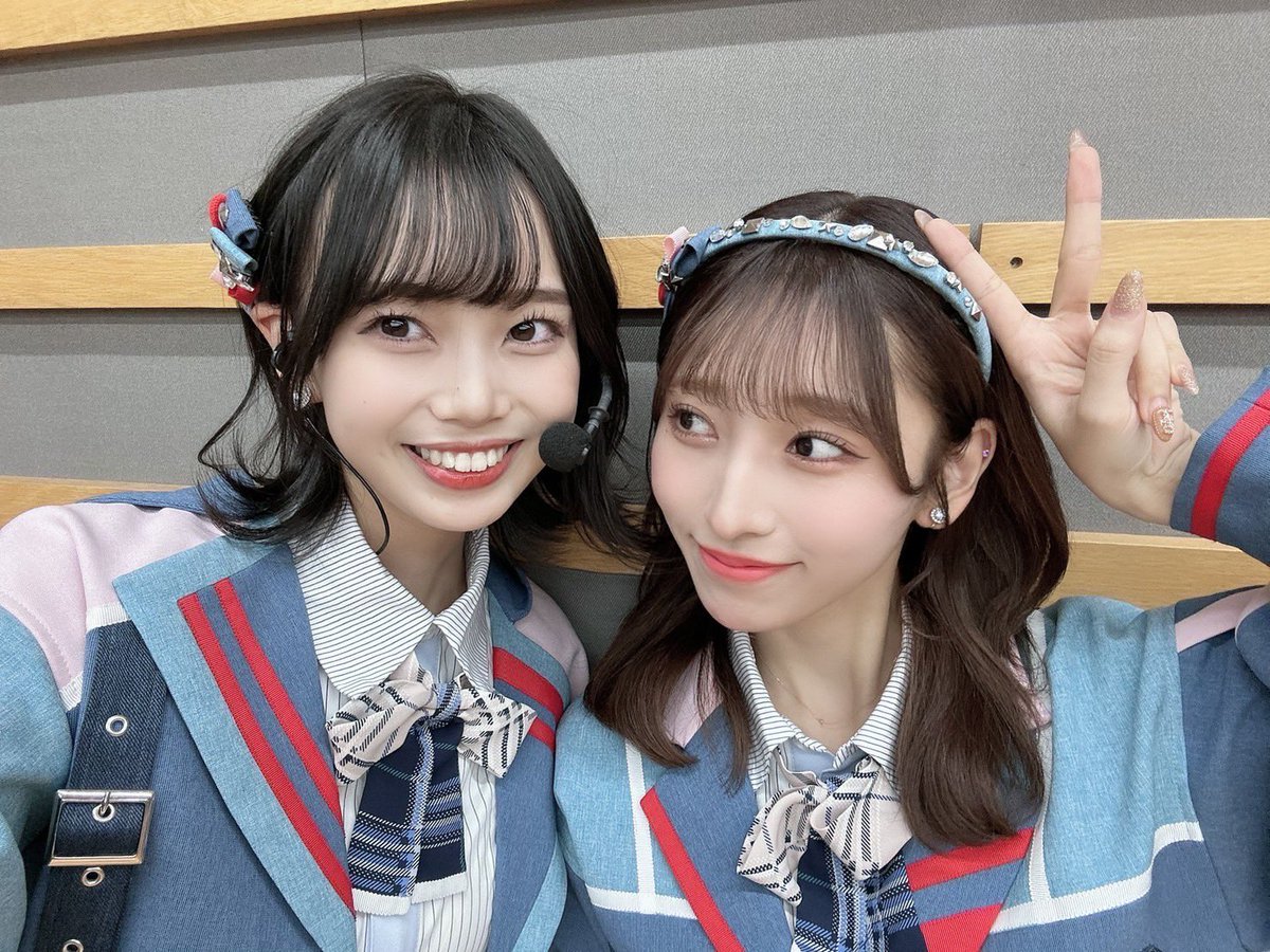 hktmomochihama's tweet photo. 1/9（火）の　#ももち浜ラジオ局 🍑は
#梁瀬鈴雅 ちゃん＆ #栗原紗英 ちゃんが出演😊

受験生応援企画や、お悩みクリーニングなどをお送りします🍑

今夜もぜひ #radiko リアタイでお聴きください📻

https://t.co/mPbB8CsN6j

#もも局
#HKT48
#RKBラジオ https://t.co/W5eAN6Efa2