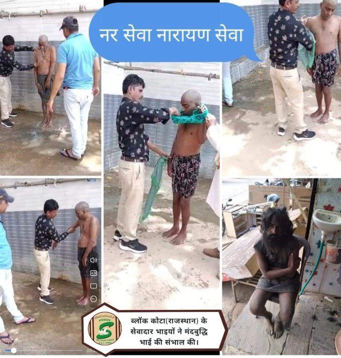 TishaArora94's tweet photo. 'True Life'. Under this initiative, the volunteers take responsibility of mentally ill persons they find on roads &amp; streets, look after them &amp; #ReuniteWithFamily 100’s of people have been rehabilitated till date with the inspiration of Saint Gurmeet Ram Rahim Ji 
#ThankfulTuesday https://t.co/63fFX2kG6m
