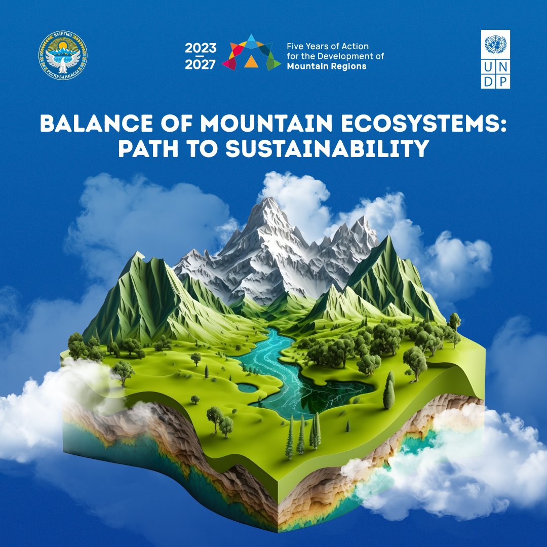 undpkg's tweet photo. 🌿 Mountain ecosystems are vital for biodiversity and global balance. Beyond mountains, they impact climate, water, and local communities. The #FiveYear Plan for #MountainDevelopment prioritizes ecosystem preservation, biodiversity, and climate resilience.
#Mountainagenda https://t.co/7KSsGEfBin