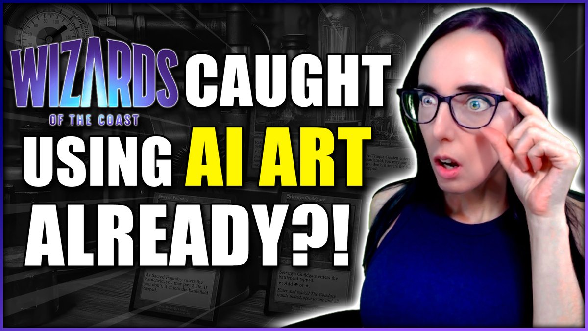 hobby_night's tweet photo. Check out this weekโs Hobby News now ๐ https://t.co/tm0Ue56iuN
Wizards of the Coast caught using AI art again plus @KromlechEU teases cool new releases in today's Hobby News~
#NewVideo #NewVideoOut #NewVideoAlert #Youtube #HobbyNight #tabletopnews #WarhammerCommunity #kromlech https://t.co/XybYcirVV2