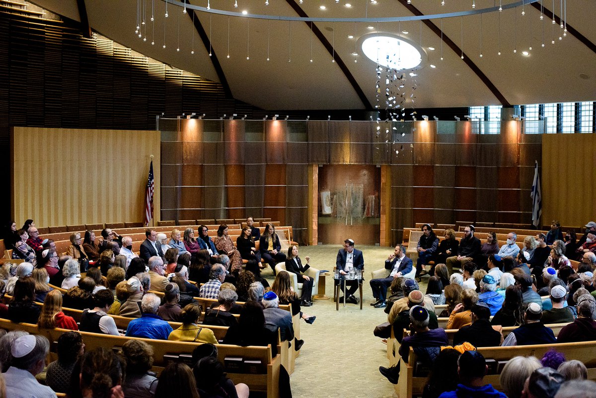 Full of gratitude for Lt. Governor Eleni Kounalakis and Rabbi Paul Steinberg for participating in a conversation with over 400 community members who are concerned about the alarming rise of antisemitism in California.