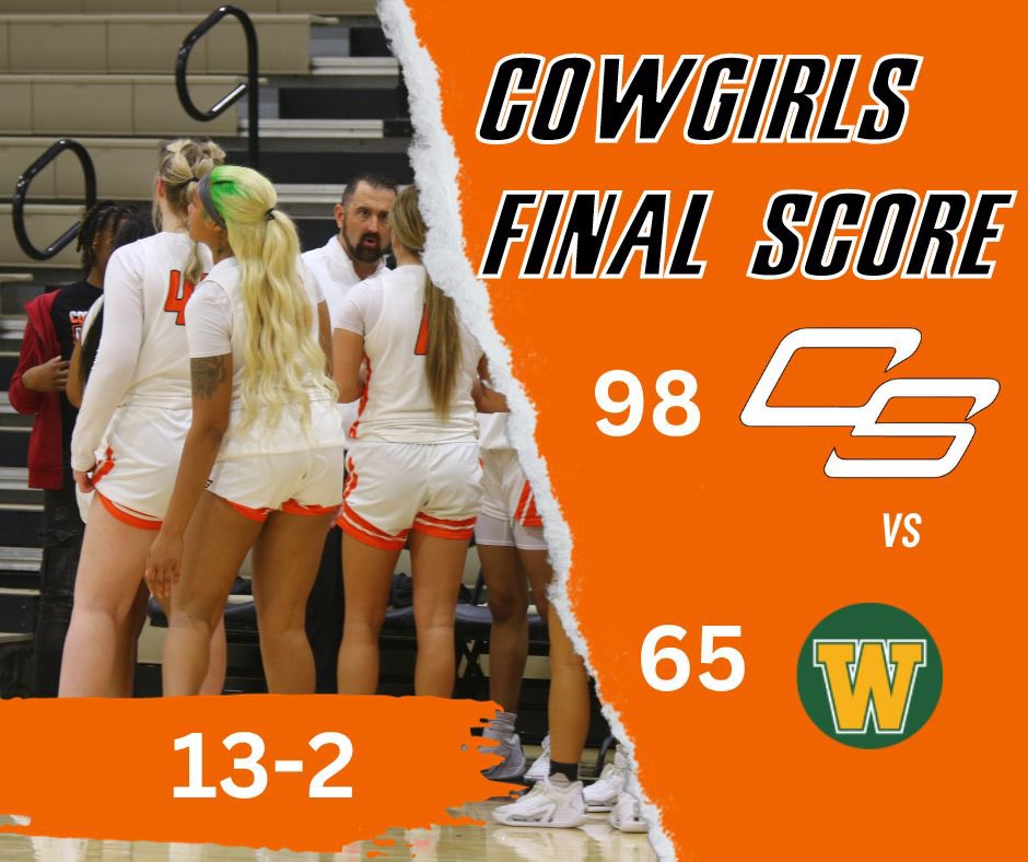 COWGIRLS WIN: Cowgirls will be in action again on Thursday at 5:30pm vs Seminole State inside Melvin Self! #cowgirlnation🏀  #orangepower🍊