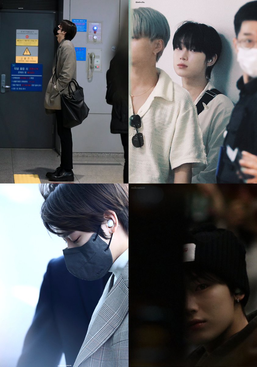 sunoo's airport photos look like stills from a film