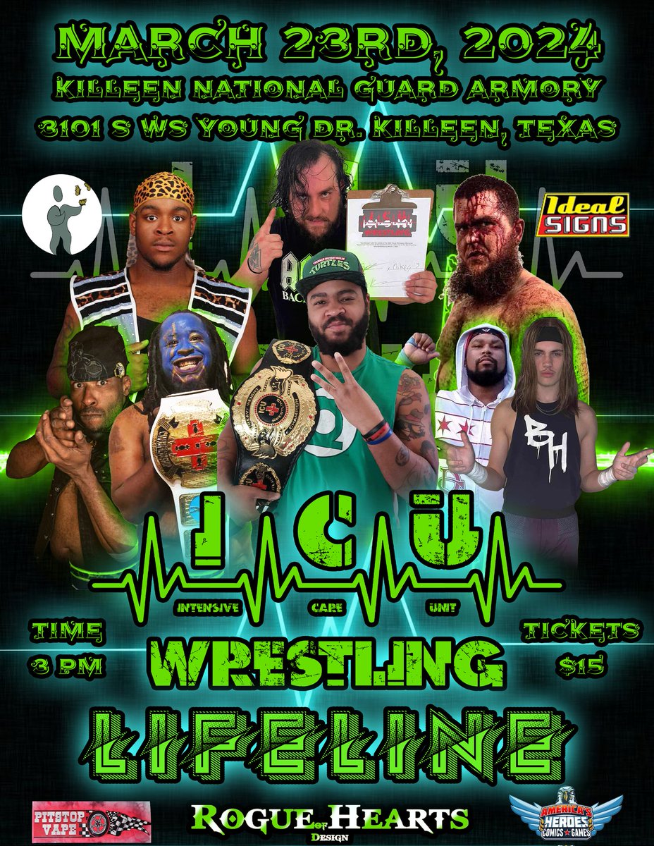 Come out and #liveprowrestling #centralTx #Killeentx #centralTxWrestling #KilleenTxWrestling