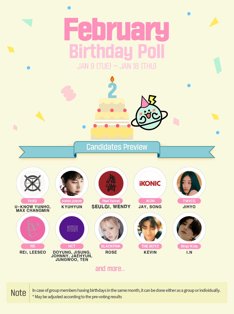 fantoo_official's tweet photo. [📢] February #BirthdayPoll

#FANTOO birthday poll is now OPEN!
Join without watching any commercial ads and send #BirthdayAD for your bias🎁

Period : ~ Jan 18 23:59 KST
Site : FANTOO APP

📱https://t.co/RlpNclrB2A

#팬투 https://t.co/Ku0K4zLT2k