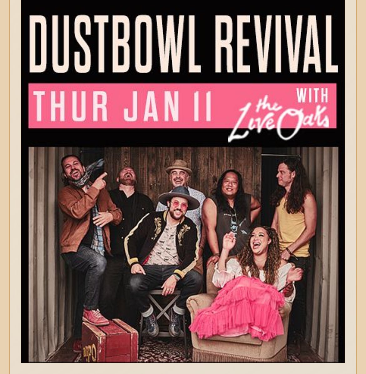 You can bike your way from campus to see @dustbowlrevival @GuildTheatre in Menlo Park this Thursday 1/11 if you win a pair of tickets from us! Just email: promo@kzsu.Stanford.edu for your chance to win! #kzsu #bayarearadio #stanfordkzsufm #freeconcerttickets #ticketgiveaway