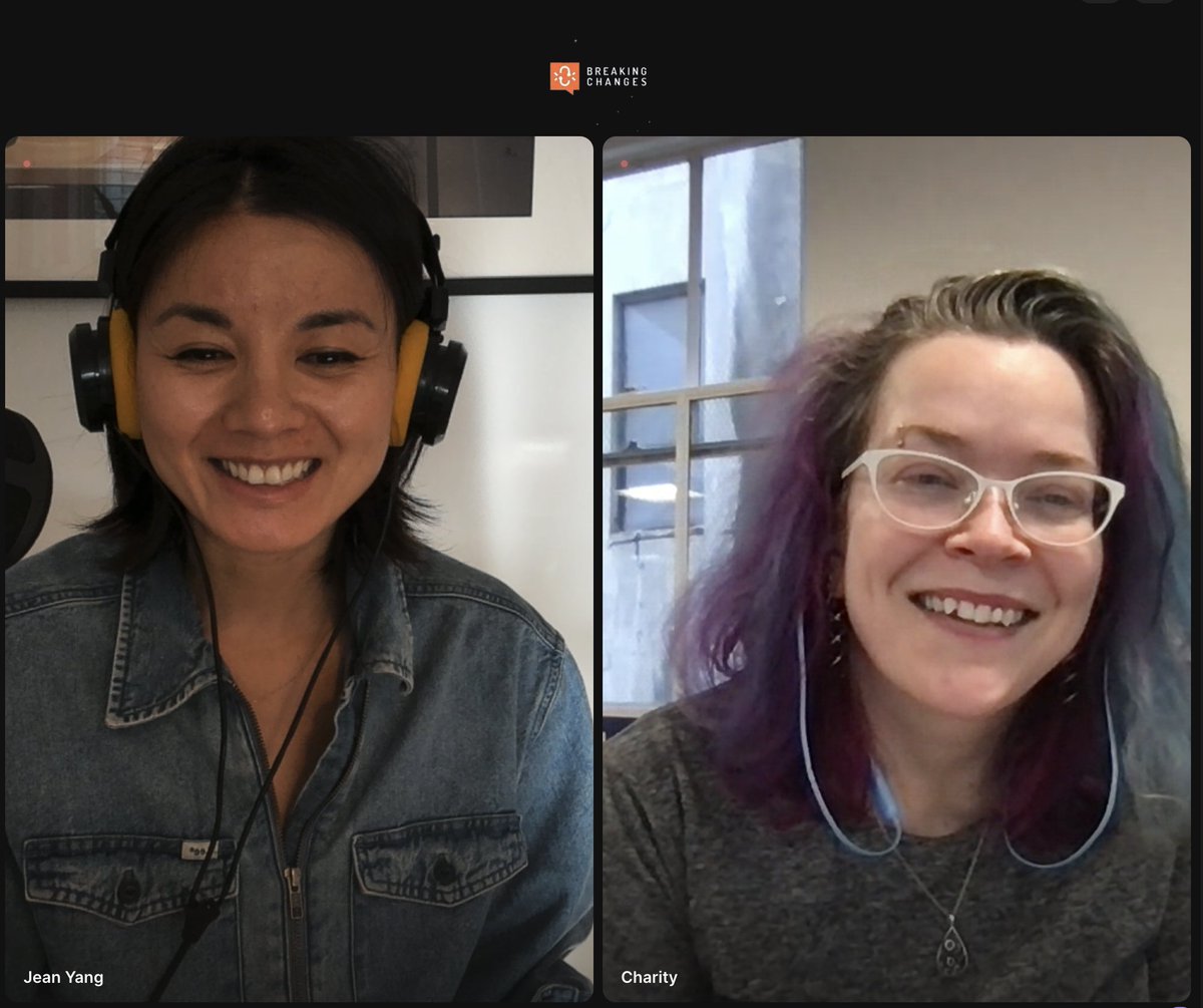 jeanqasaur's tweet photo. Had a great time with @mipsytipsy today recording an episode for our upcoming #BreakingChanges podcast.
I super appreciate how open and vulnerable Charity is with sharing her leadership lessons and general takes.
Full episode to drop after POST/CON in May. Stay tuned! 📺 https://t.co/fvWkfx4drl
