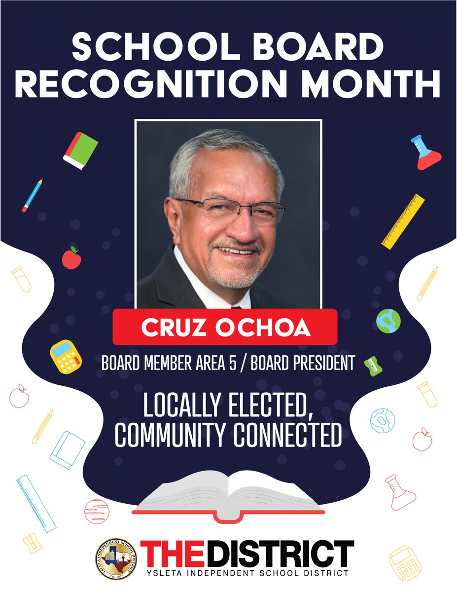 Thank you to Mr. Cruz Ochoa, President of our Board of Trustees, for your exemplary leadership and dedication to our students, staff, and communities. We are incredibly thankful for everything you do, and we value your genuine commitment and invaluable guidance. #THEDISTRICT