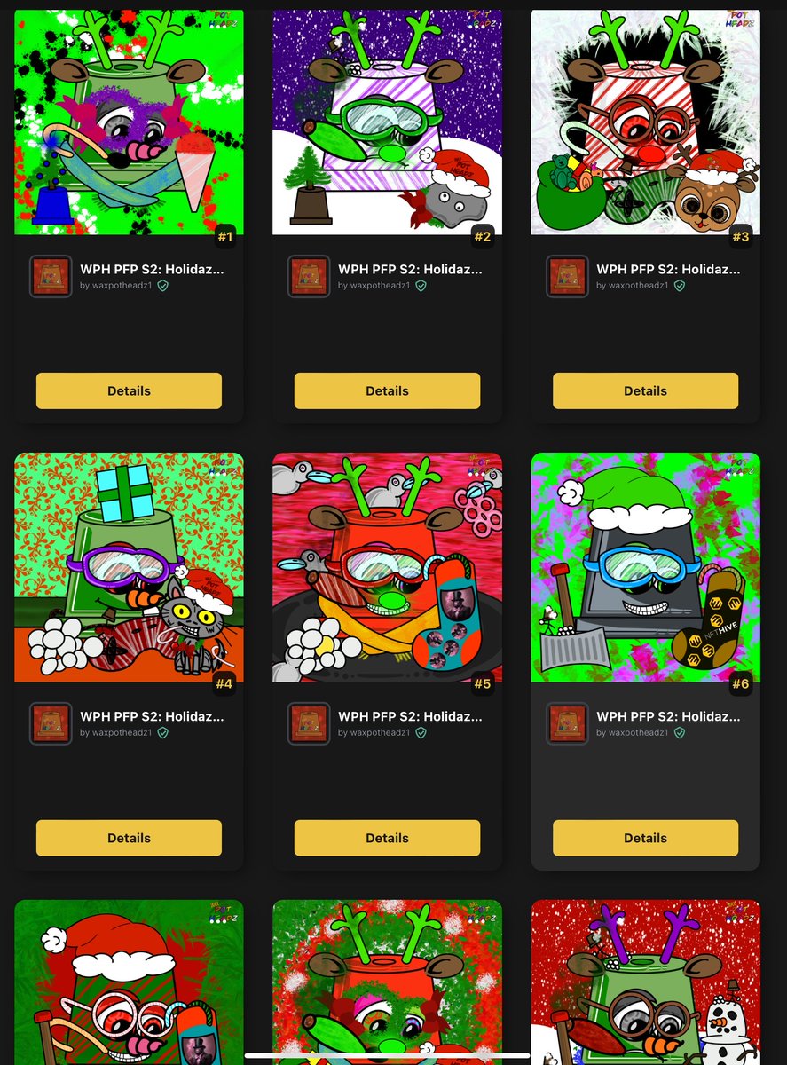 nfthive.io/drop/nfthivedr…
109/420 MINTED
RANKS SHIFTED AGAIN!
NEXT MINT CHASE #133
<a href="/cosmic9lives/">wampstamp13</a>
<a href="/pigiron1976/">PigIron76</a>
<a href="/WAX_io/">WAX</a>
<a href="/Goparel_/">Derek Moved Account</a>
@GoparelTieDye
<a href="/pfpwizardbot/">PFP Wizard</a>
#PFPWIZARD #WAXFAM #WAXNFT #WPH #POTHEAD #WAXPOTHEADZ #HOLIDAZE #GoodVibesOnly $WAXP $VIBEZ #NFTHIVE
<a href="/thenftopia/">NFTOPIA Metaverse Convention & Spaces</a>
<a href="/Crackers832/">Crackers (Meet the Artist )</a>